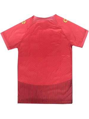 Cameroon olympic jersey red soccer uniform men's football kit sports top shirt 2023-2024